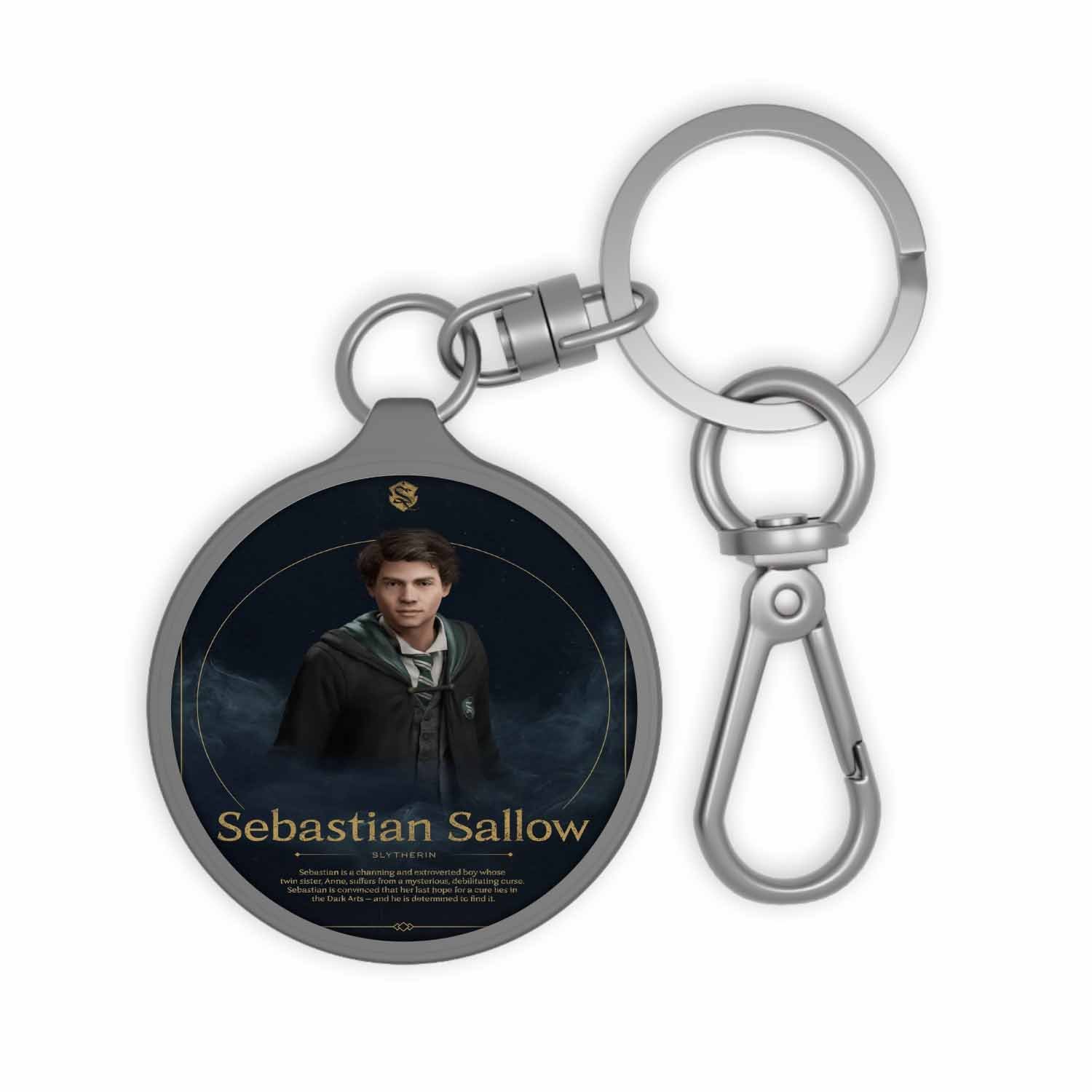 Blackdop Sebastian Sallow Hogwarts Legacy Keyring Tag