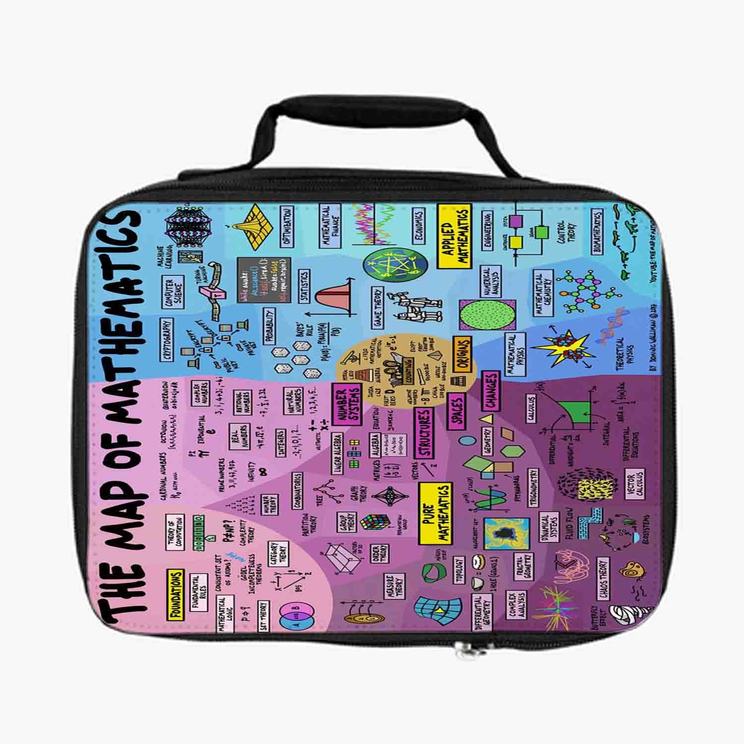 Blackdop The Map of Mathematics Lunch Bag