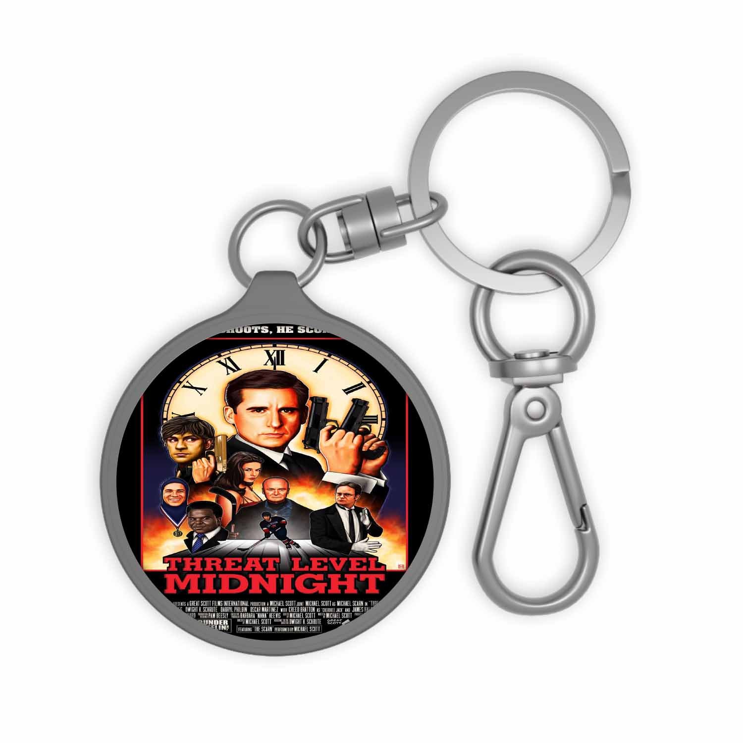 Blackdop Threat Level Midnight Keyring Tag